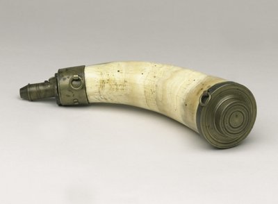 Powder horn said to have been carried at Waterloo, 1815 by Unbekannt Unbekannt